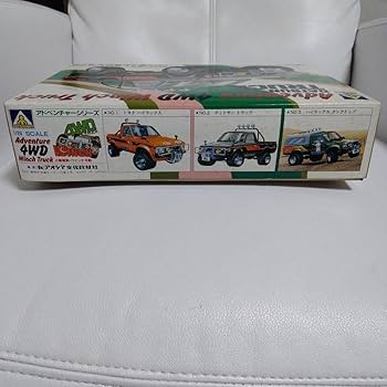 アオシマ  ダットサントラック　4WDスポーツ1/24  ウィンチアクション Amazon.co.jp: アオシマ ダットサントラック 4WDスポーツ1 24